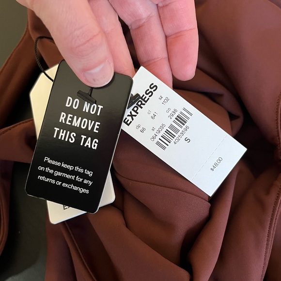 NWT Express Body Contour Bodysuit - Brown - Picture 9 of 13